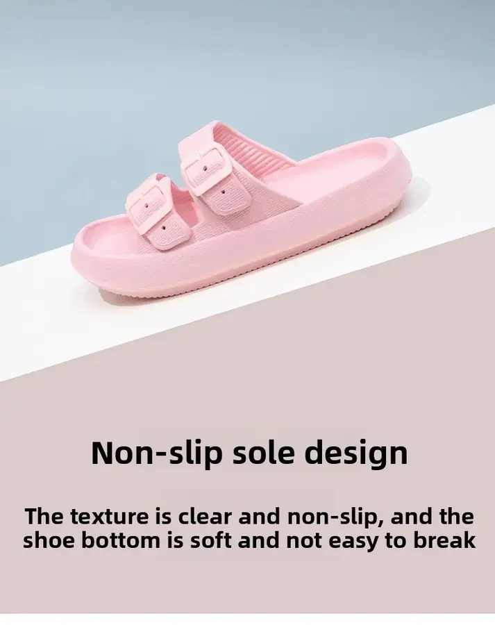 Pink Bloom sandal — non-slip sole design